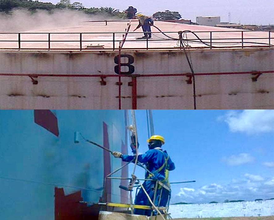 Sandblasting and Painting